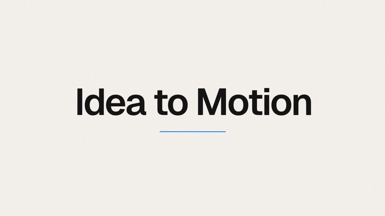 Thumbnail for “Idea to Motion — Product Hunt launch film”