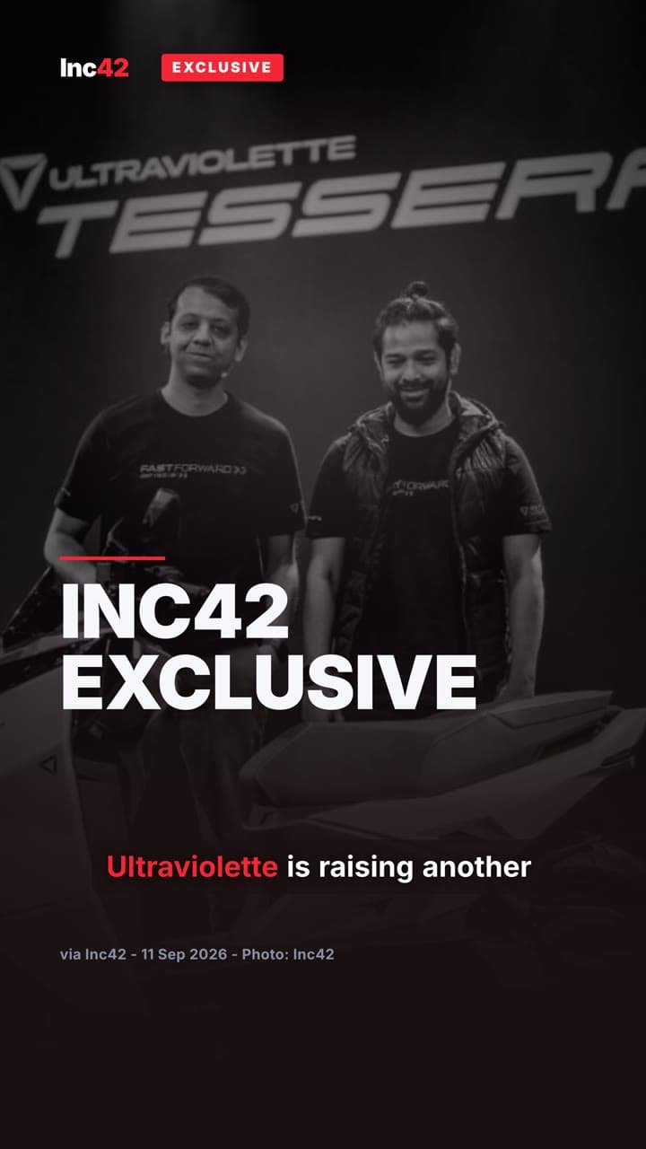 Thumbnail for “Rs 373 Cr raised, 583 bikes sold: Ultraviolette”