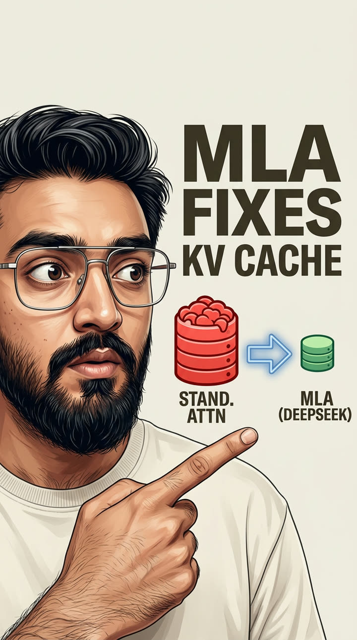 Thumbnail for “How DeepSeek shrank the KV cache”